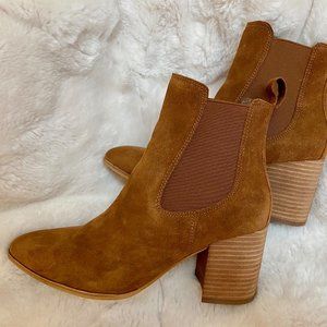 NEW Steve Madden Addy Boot - Cognac Suede